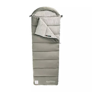 Envelop cotton sleeping bag with hood
